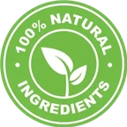 All natural leaf badge